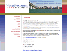 Tablet Screenshot of heartspecialistsofsarasota.com